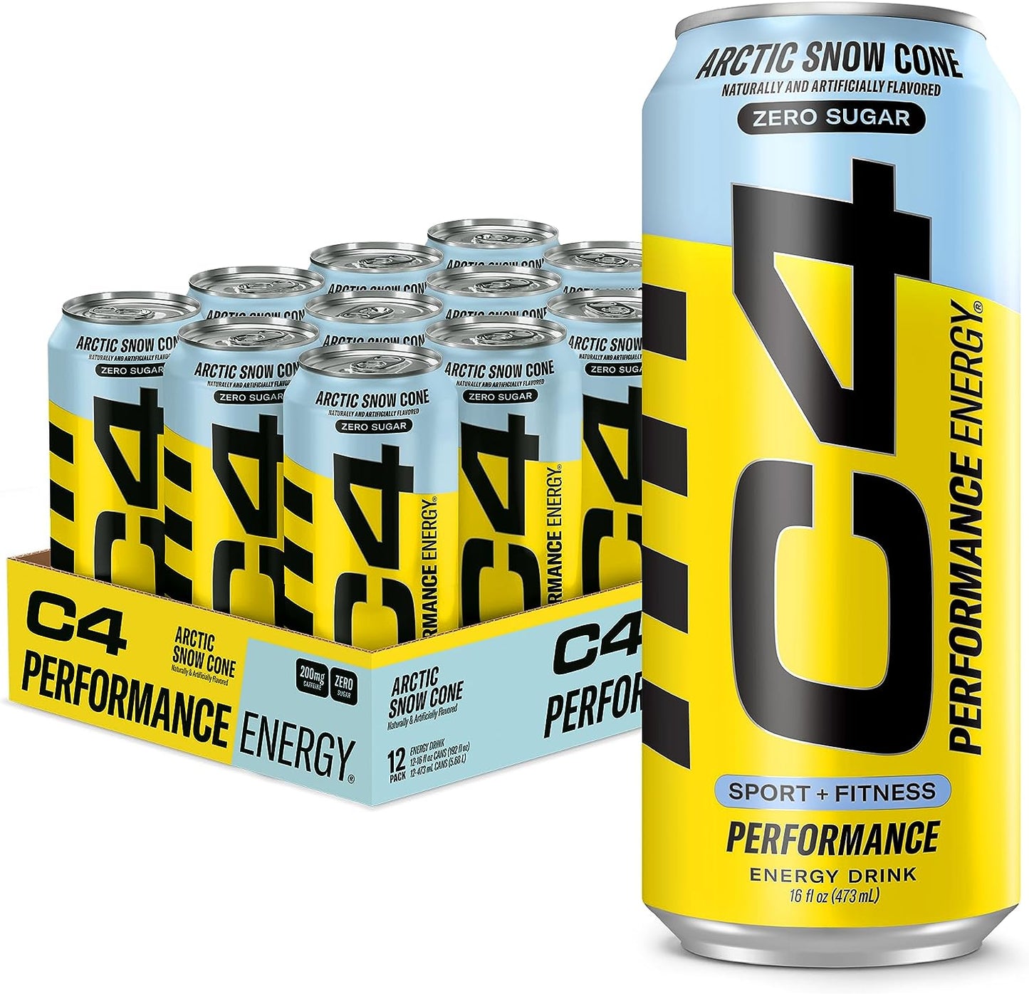 Cellucor C4 Energy Drink, Skittles, Carbonated Sugar Free Pre Workout Performanc