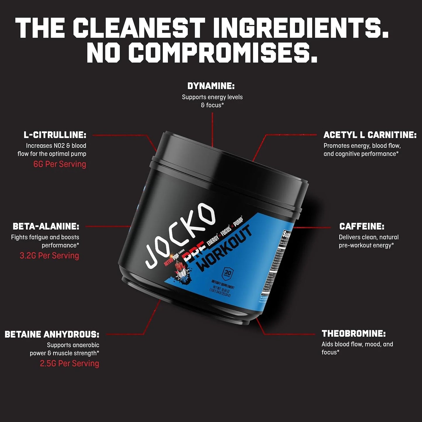 Ultimate Pre Workout Powder - Pre-Workout Energy Powder Drink (Nitro Pop)