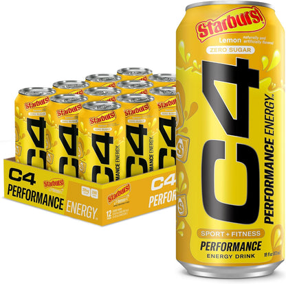 Cellucor C4 Energy Drink, Skittles, Carbonated Sugar Free Pre Workout Performanc