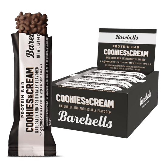 Protein Bars with 20G High Protein, 1.9Oz Bars, Cookies & Cream - 12 Count