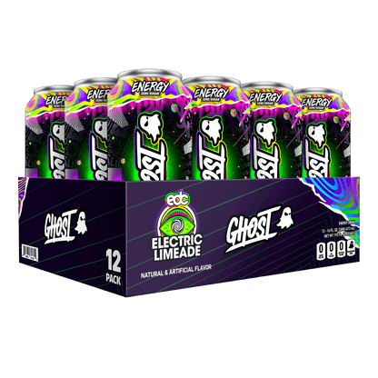 Zero Sugars Energy Drink, Electric Limeade, 16 Oz Can, 12 Pk