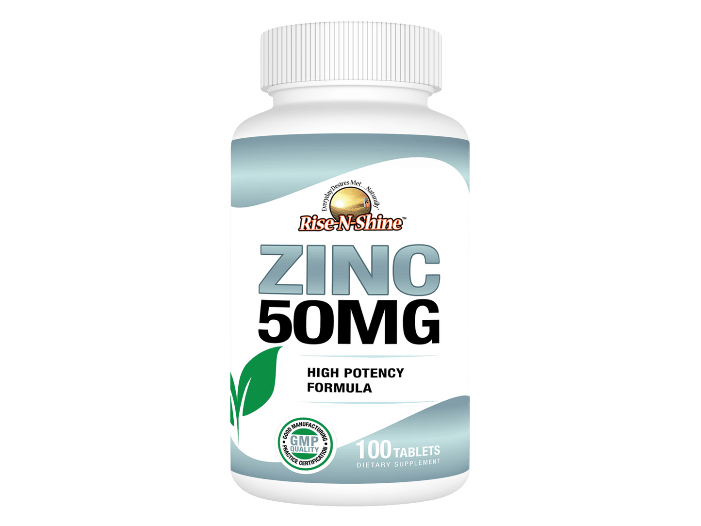 Zinc Supplement - Vegan Zinc for Immune Health - 50 Mg 100 Day Supply