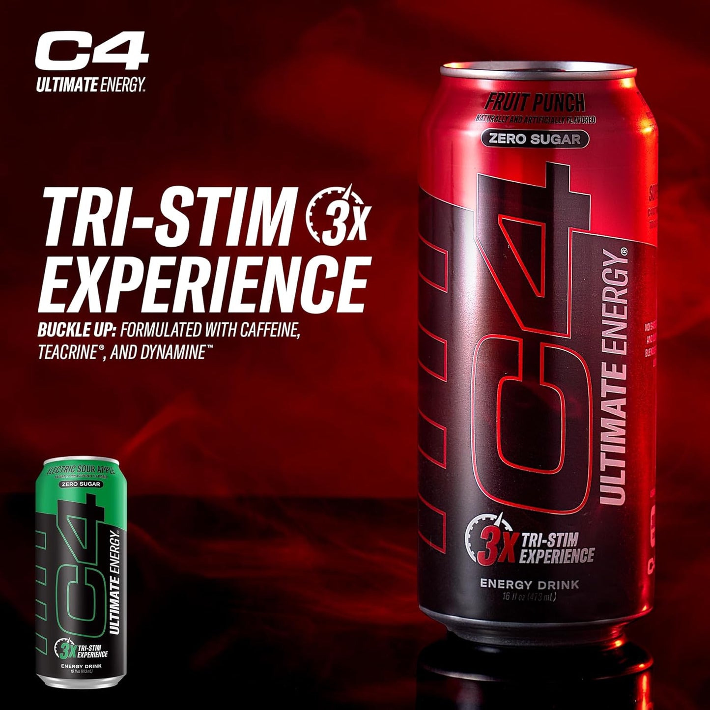 Cellucor C4 Ultimate X WWE | Pre Workout Sugar Free Energy Drink | Tri-Stim Expe