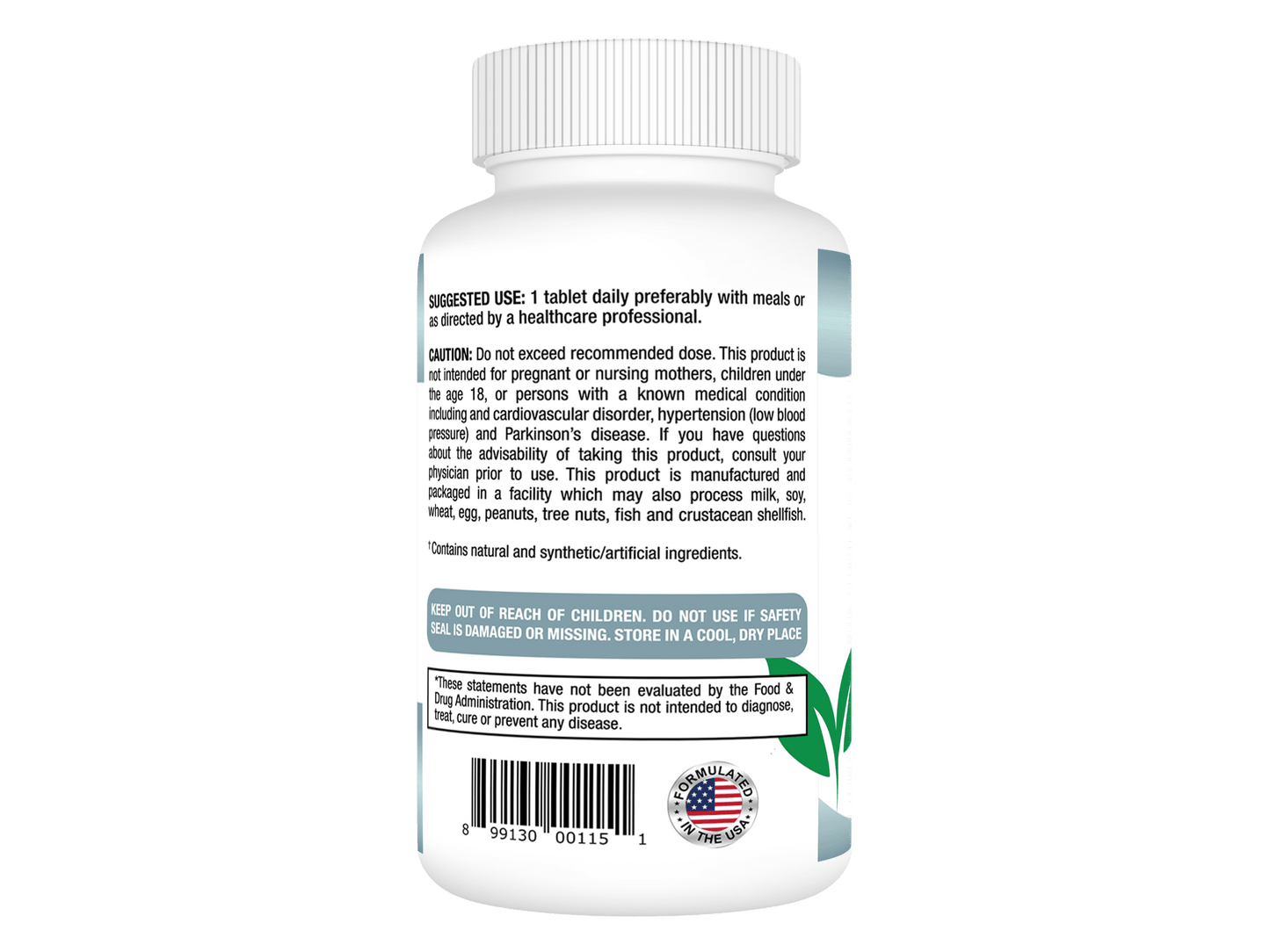 Zinc Supplement - Vegan Zinc for Immune Health - 50 Mg 100 Day Supply